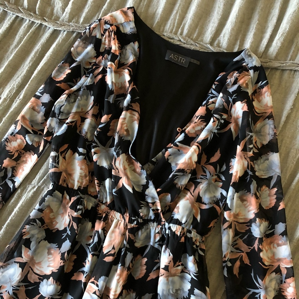 astr brand floral romper